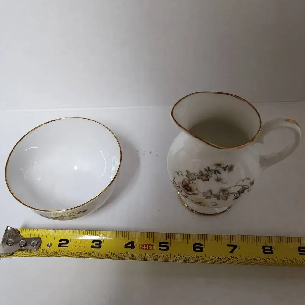 Marlborough Sugar and Creamer Bone China Made in England
